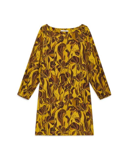Maliparmi Yellow Short Dresses