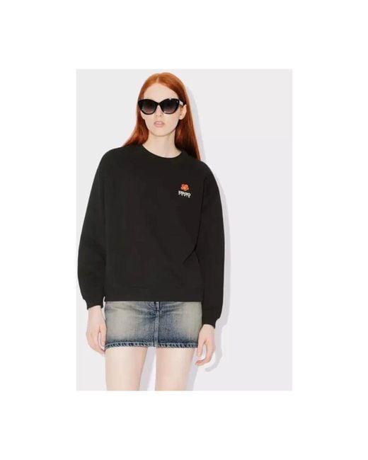 KENZO Black Schwarzer Boke Flower Pullover