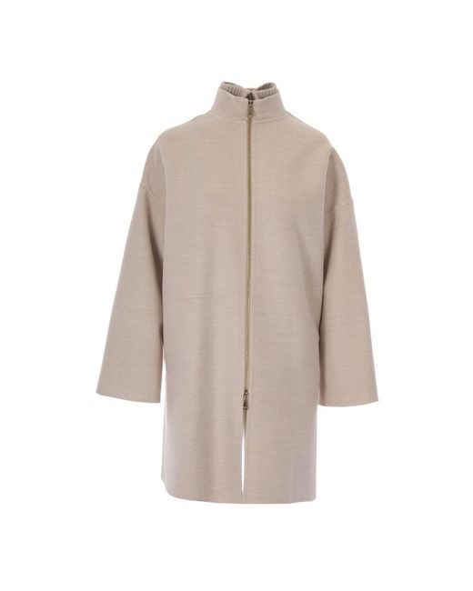 Fabiana Filippi Natural Single-Breasted Coats