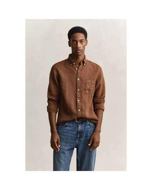 Gant Brown Casual Shirts for men