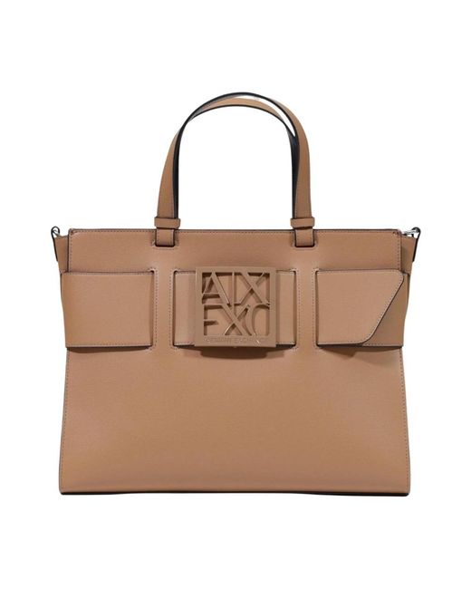 ARMANI EXCHANGE Brown Shopping Bags