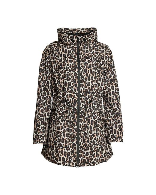Danwear Jassen ,Veelkleurig ,Polyester Luipaard Regenjas in het Black