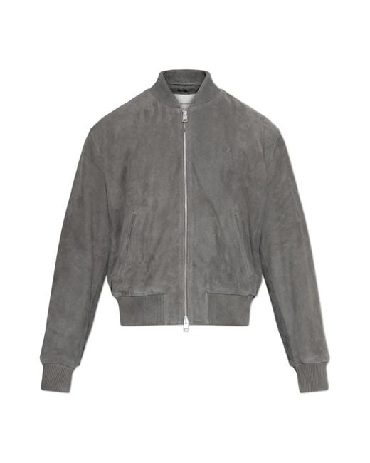 Leather Jackets AMI pour homme en coloris Gray