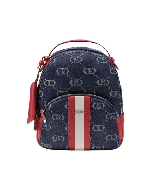 Liu Jo Blue Blauer Polyester Rucksack Mit Stil