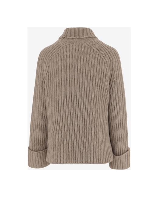 Malo Brown Cashmere Knitwear