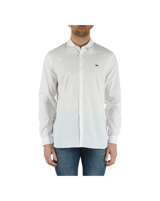 Lacoste White Casual Shirts for men