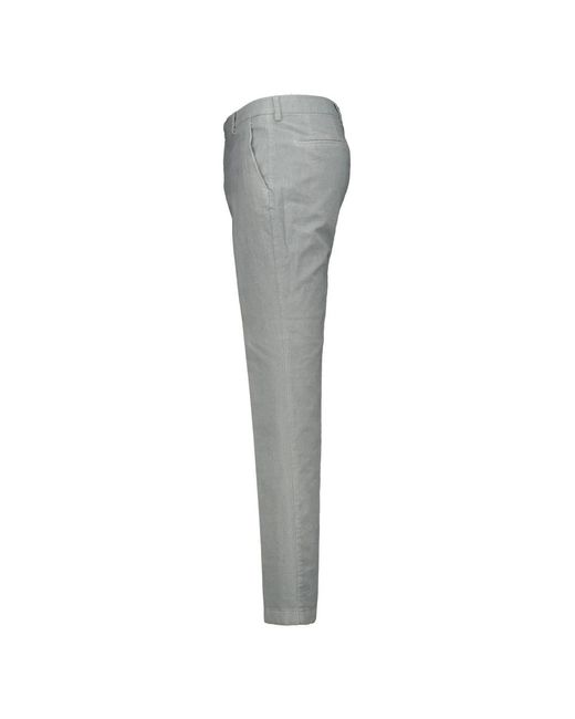 Berwich Gray Slim-Fit Trousers for men