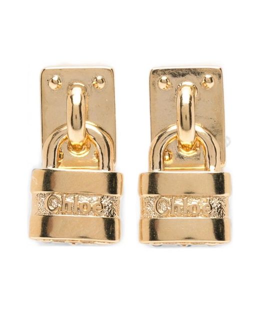 Earrings Chloé de color Metallic