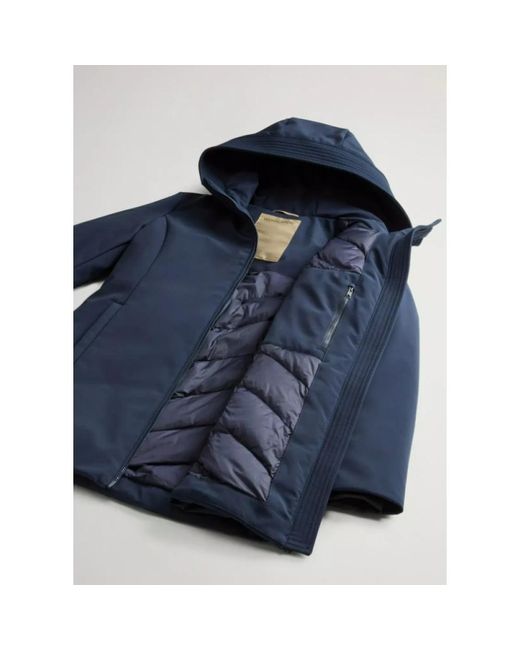 Woolrich Blue Winter Jackets