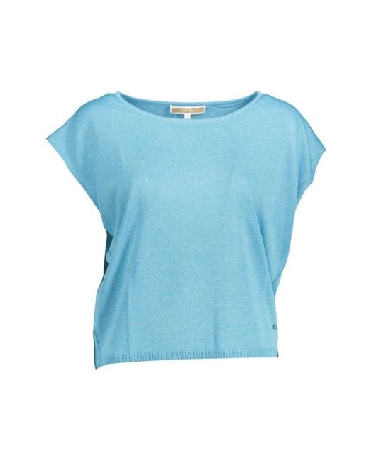 Kocca Tops ,Blauw ,Polyester Polyester T-Shirt in het Blue
