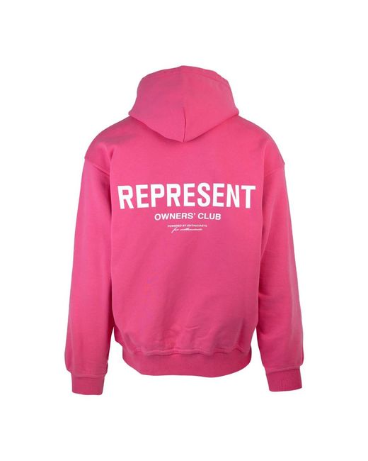 Represent Pink Hoodies for men
