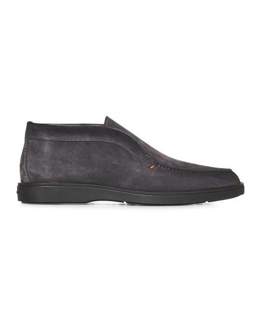 Santoni Gray Ankle Boots for men