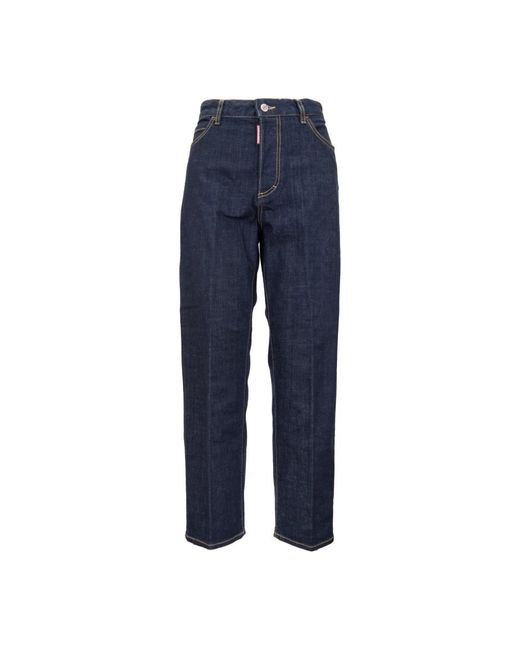 DSquared² Jeans ,Blauw ,Katoen Straight Jeans in het Blue