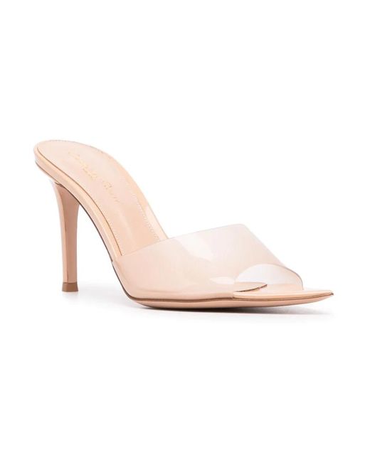 Gianvito Rossi Pink Heeled Mules