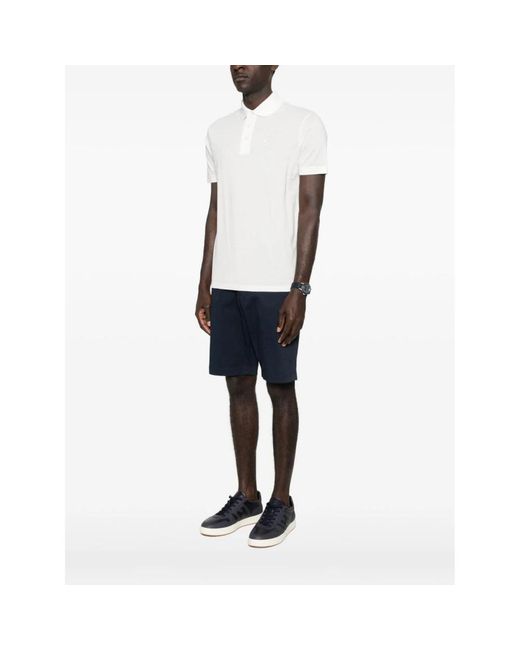 Emporio Armani White Polo Shirts for men