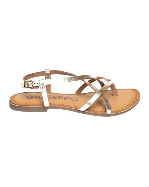 Flat Sandals Gioseppo de color Brown