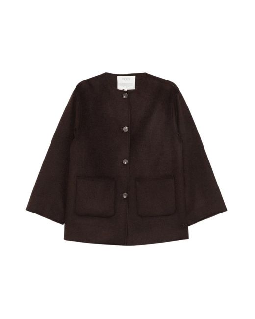 Yerse Suede Fringed Jacket in het Brown