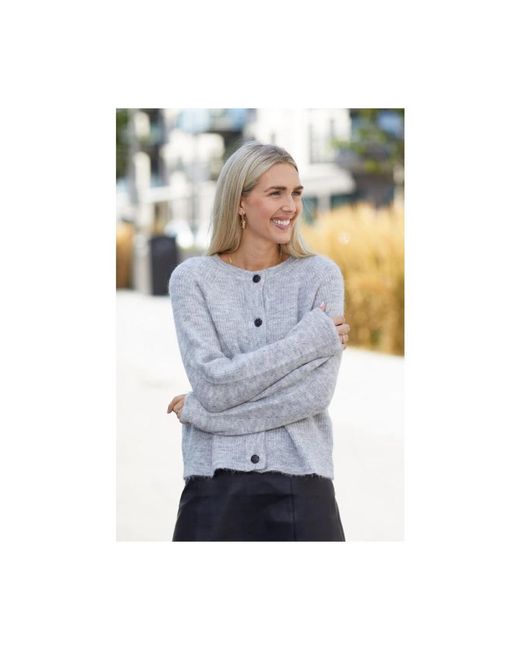 SELECTED Alpaca Vest in het Gray