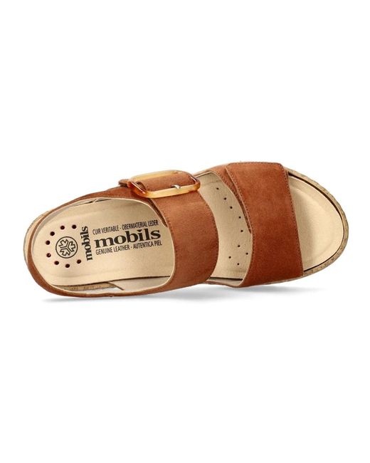 Mephisto Brown Flat sandals