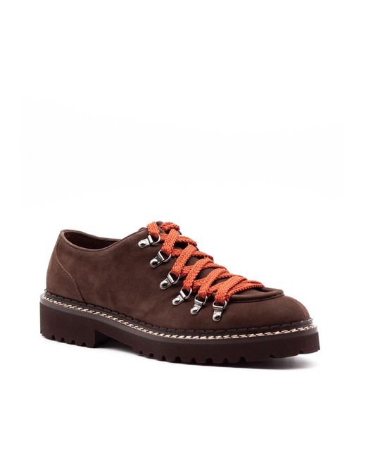 Doucal's Brown Laced Shoes for men