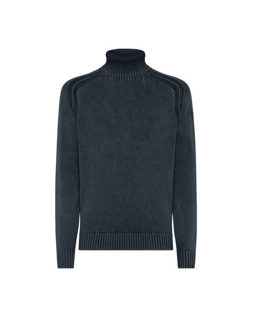 Rrd Truien & Vesten ,Blauw ,Katoen High Neck Katoenen Coltrui in het Blue voor heren