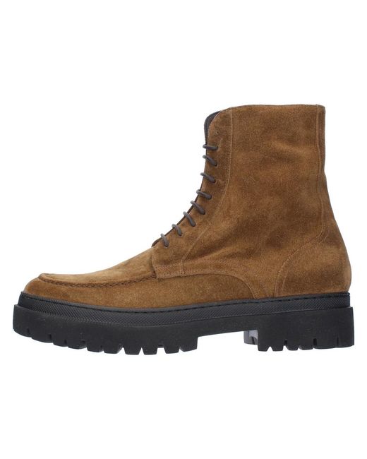 Pantanetti Brown Lace-Up Boots for men