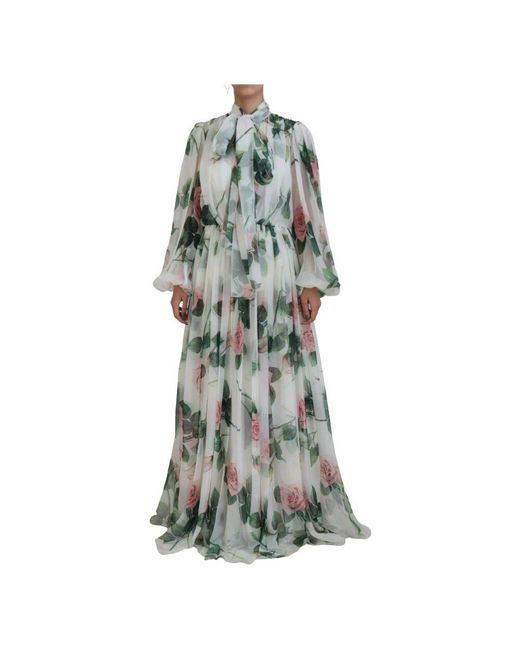Dolce & Gabbana Gray Maxi Dresses