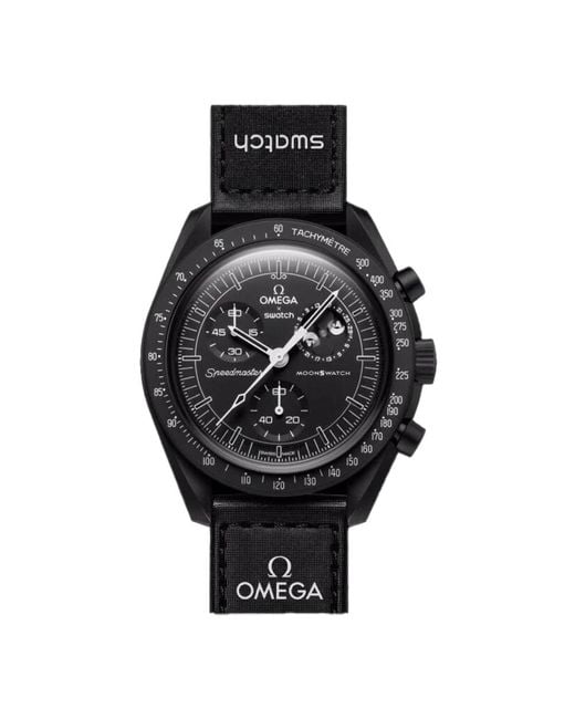 Moonswatch snoopy missione orologio nero di Omega in Black
