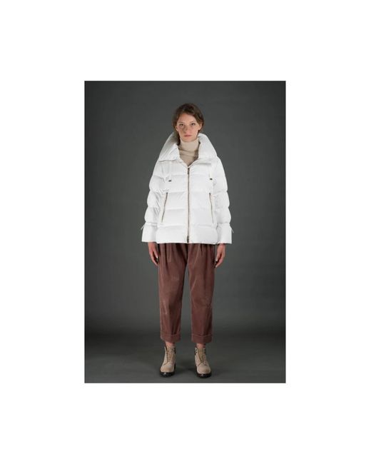 Moorer Jassen ,Wit ,Polyester Gadia Stp in het Gray