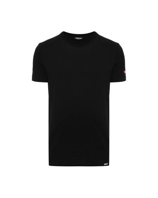 DSquared² Schwarze t-shirts und polos in Black für Herren