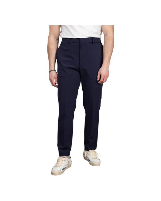 Unity Original Broeken ,Blauw ,Leer Stretch Chino's in het Blue voor heren
