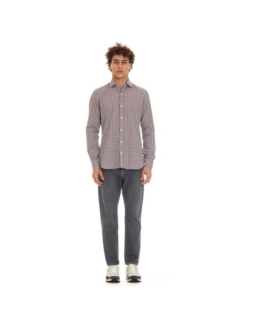 Barba Napoli Brown Casual Shirts for men