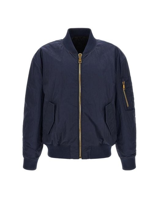 Balmain Blue Bomber Jackets for men