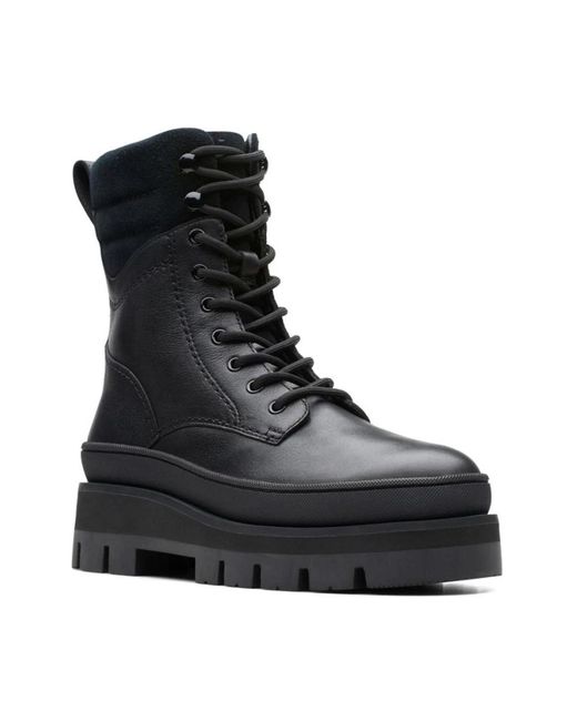Clarks Black Orianna 2 Hike Ankle Boots