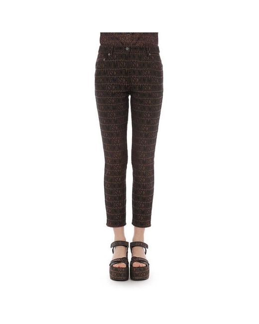 Moschino Gray Cropped Trousers