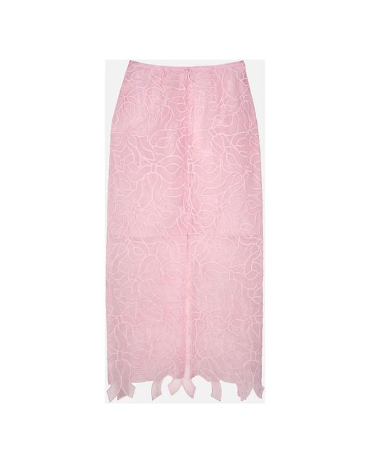 CECILIE BAHNSEN Pink Midi Skirts