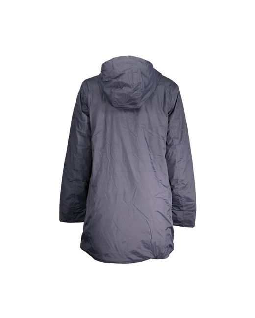 K-Way Blauwe Ripstop Hoodie Met Zakken in het Blue