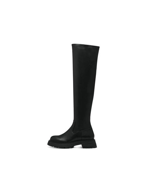 Tamaris Platformlaarzen in het Black