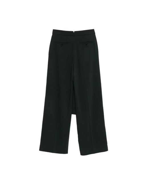 AMI Black Straight Trousers