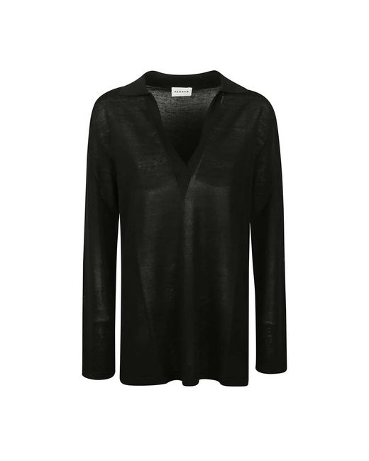 P.A.R.O.S.H. Black V-Neck Knitwear