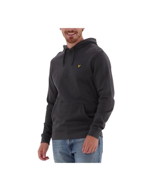 Lyle & Scott Herren Pullover Hoodie Sweater in Black für Herren