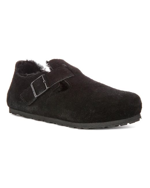 Birkenstock Black Flat Shoes