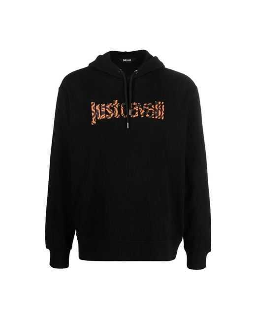 Just Cavalli Black Hoodies for men