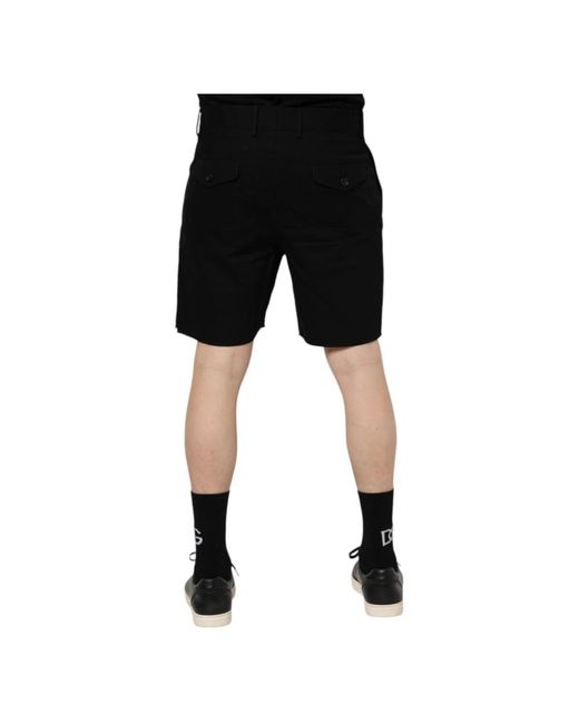 Dolce & Gabbana Black Casual Shorts for men