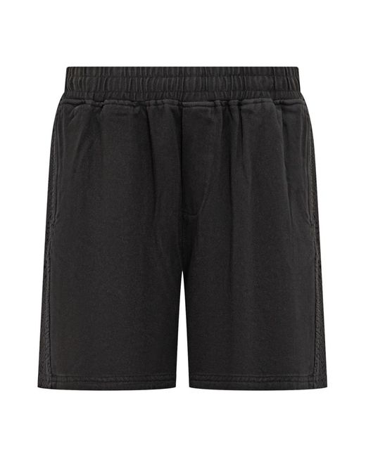 Represent Korte Broeken ,Zwart ,Elastische Taille Gebreide Band Shorts in het Black voor heren
