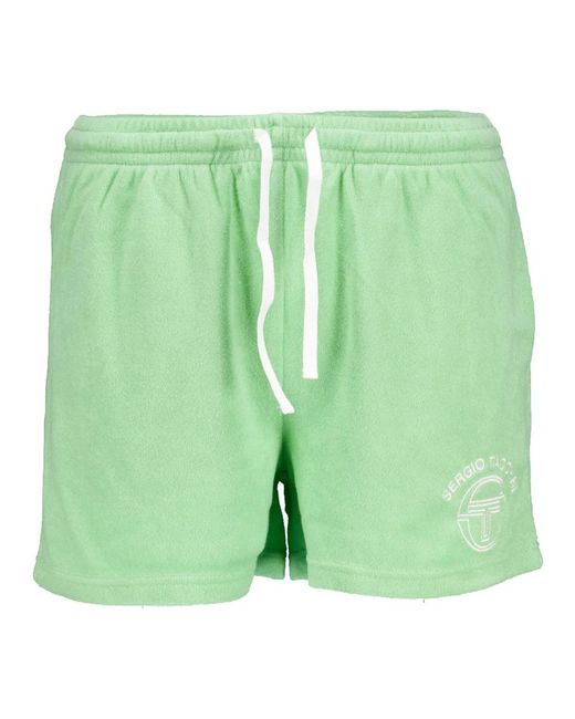 Sergio Tacchini Green Casual Shorts for men