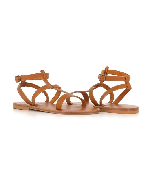 Flat Sandals K. Jacques en coloris Brown