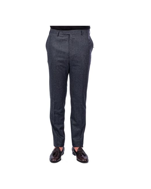 Corneliani Blue Slim-Fit Trousers for men