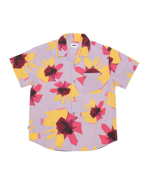 Obey Pink Short Sleeve Shirts for men