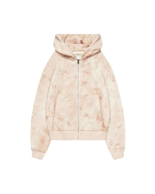 RETERNITY Hoodies & Sweatvesten ,Katoen Déliria Zip Hoodie in het Natural voor heren